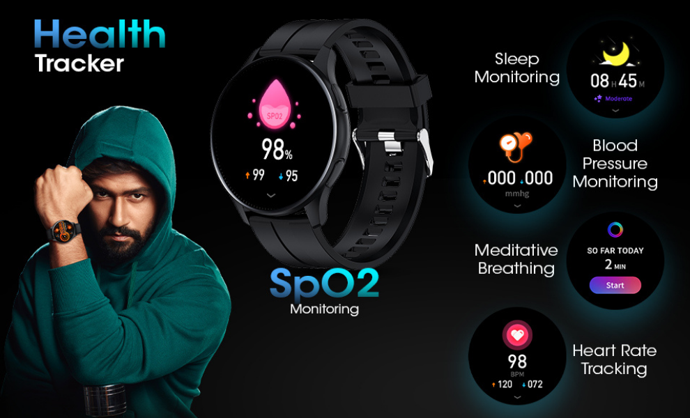 Fire-Boltt INVINCIBLE 1.39 AMOLED Display 100 Inbuilt Watch Faces Bluetooth Calling Smart Watch, Black